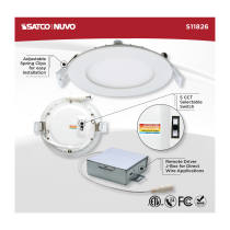 10WLED/DW/EL/4/CCT-SEL/RND/RD - S11826