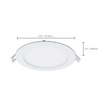 12WLED/DW/EL/6/CCT-SEL/RND/RD - S11827