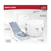 10WLED/DW/EL/4/CCT-SEL/SQ/RD - S11829R1