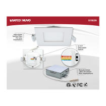 10WLED/DW/EL/4/CCT-SEL/SQ/RD - S11829