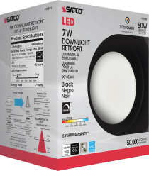 7WLED/RDL/4/CCT-SEL/120V/BL - S11832