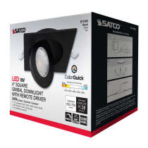 9WLED/GBL/4/CCT/SQ/BLK - S11843