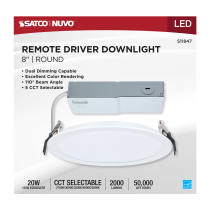 20WLED/DW/8/CCT/RND/FL/DD - S11847