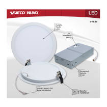 30WLED/DW/10/CCT/RND/FL/DD - S11848