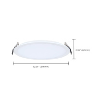 30WLED/DW/10/CCT/RND/FL/DD - S11848