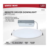 38WLED/DW/12/CCT/RND/FL/DD - S11849