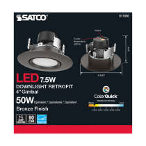 7.5WLED/DIR/4/60'/CCT-SEL/120V - S11856