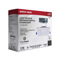 12WLED/DW/4/CCT-SEL/SQ/RD/WH - S11871