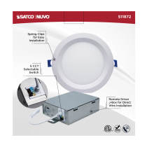 15WLED/DW/6/CCT-SEL/RND/RD/WH - S11872
