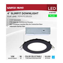 10WLED/DW/4/CCT-SEL/RND/RD/BK - S11874R1