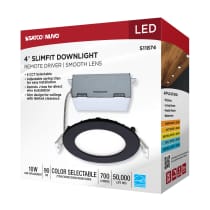 10WLED/DW/4/CCT-SEL/RND/RD/BK - S11874