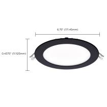 12WLED/DW/6/CCT-SEL/RND/RD/BK - S11875