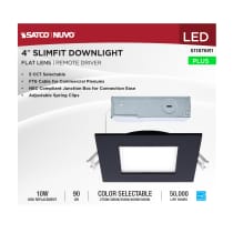 10WLED/DW/4/CCT-SEL/SQ/RD/BK - S11876R1