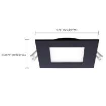 10WLED/DW/4/CCT-SEL/SQ/RD/BK - S11876