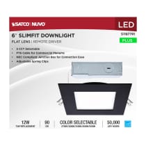 12WLED/DW/6/CCT-SEL/SQ/RD/BK - S11877R1