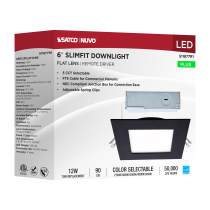 12WLED/DW/6/CCT-SEL/SQ/RD/BK - S11877R1