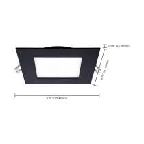 12WLED/DW/6/CCT-SEL/SQ/RD/BK - S11877R1