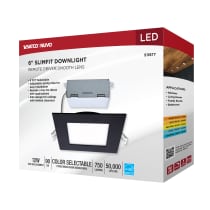 12WLED/DW/6/CCT-SEL/SQ/RD/BK - S11877