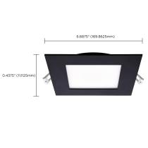 12WLED/DW/6/CCT-SEL/SQ/RD/BK - S11877