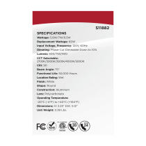 9.5WLED/DLR/4/WS/5CCT/RD/DB - S11882