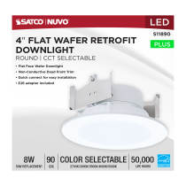 8WLED/DLR/4/CCT-SEL/WF/RND/WH - S11890