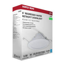 10WLED/DLR/6/CCT-SEL/WR/RND/WH - S11893