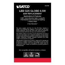 6.5G25/SW/LED/E26/3K/120V - S12109