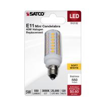 5W/LED/E11/CL/830/120V/1CD - S12132