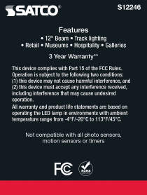 12AR111/LED/830/SP12/12V - S12246