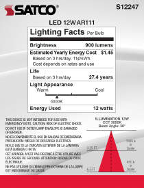 12AR111/LED/830/FL36/12V - S12247