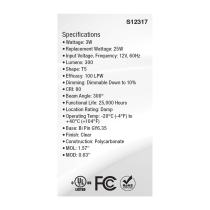 3W/LED/GY6.35/CL/850/12V - S12317