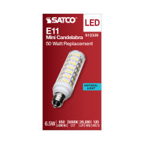 6.5W/LED/E11/CL/850/120V - S12339