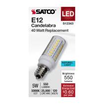 5W/LED/E12/CL/850/120V - S12343