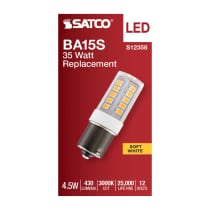 4.5W/LED/BA15S/CL/830/12V - S12358
