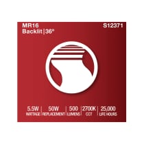 5.5MR16/GB/927/FL36/GU10/120V - S12371