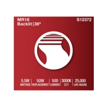 5.5MR16/GB/930/FL36/GU10/120V - S12372