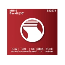 5.5MR16/GB/940/FL36/GU10/120V - S12374