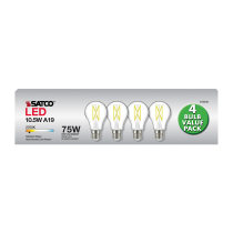 10.5A19/CL/LED/927/120V/4PK - S12436