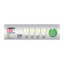 10.5A19/CL/LED/930/120V/4PK - S12437