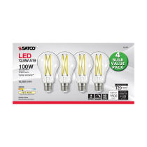 12.5A19/CL/LED/930/120V/4PK - S12443