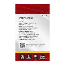 3G16.5/LED/CL/930/120V/E12 - S12471