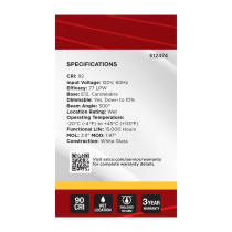 4.5G16.5/LED/WH/930/120V/E12 - S12474