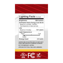 4.5G16.5/LED/WH/930/120V/E12 - S12474