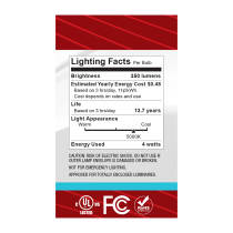4G16.5/LED/CL/950/120V/E26 - S12476