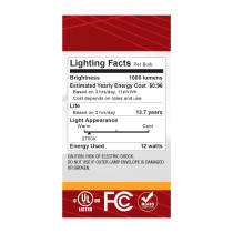 12A19/GOLD/LED/927/120V - S12540
