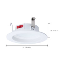 6WLED/DLR/4/5CCT/E/RND/WH - S12600