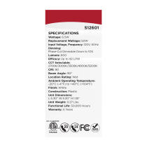 6WLED/DLR/4/5CCT/E/SQ/WH - S12601