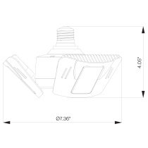 60W/LED/UTL/MB/4000K - S13118