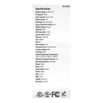 40W/LED/HID/ED28/850/EX39/WH - S13190