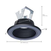 5" STEPPED BAFFLE TRIM - S14025